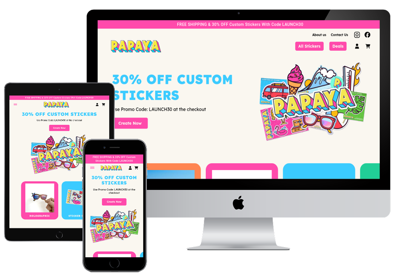 Papaya Stickers
